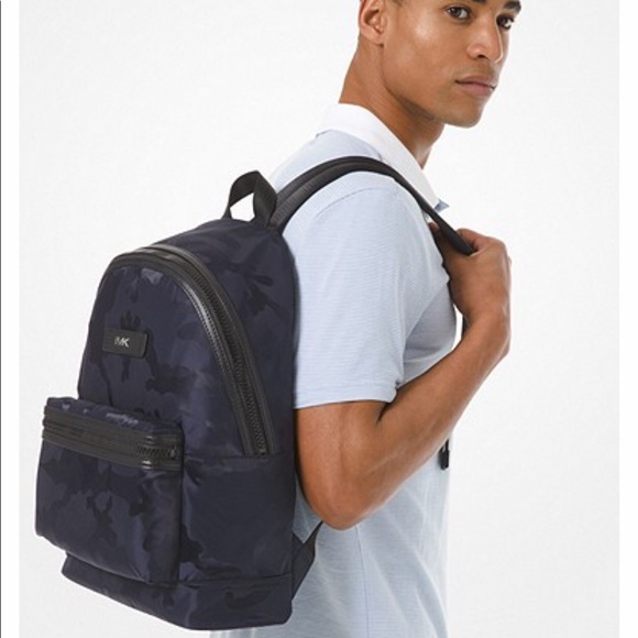 MICHAEL KORS Camouflage Nylon Jacquard Backpack - Picture 3 of 10